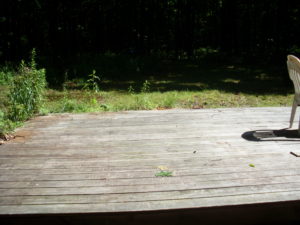 The Deck, used by previous owners to park an RV by